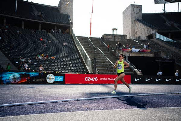 Svenja Pingpank (Hannover Athletics e.V.) waehrend der deutschen Leichtathletik-Meisterschaften im Olympiastadion am 26.06.2022 in Berlin